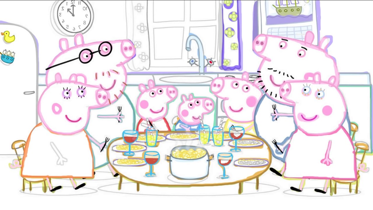 Cartoon Pig Daddy and his brother 3