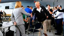 Trump praises himself in first visit to storm-torn Puerto Rico