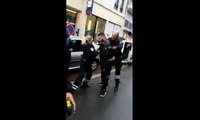 Une arrestation assez musclée.