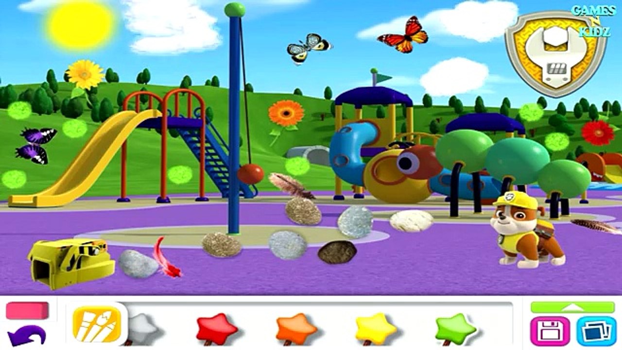 Paw Patrol Draw & Play: Coloring With Rubble - Nick Jr App For Kids