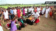 Indian Women Line Up to Get Whipped By Priests to Cast Away Evil Spirits