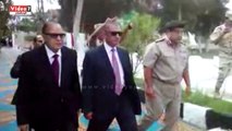 محافظ كفر الشيخ ومدير الأمن يضعان أكاليل الزهور ويأمر بتشجير المساحات حول المقابر