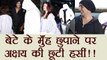 Akshay Kumar LAUGHS at Aarav for Hiding his face from Media; Watch Video | FilmiBeat