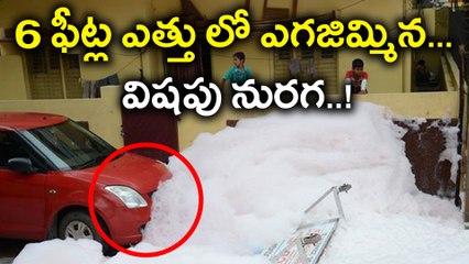 Saroornagar Lake Burst Opened With Spilling Toxic Froth Upto 6 Feet All Across The Roads | Oneindia