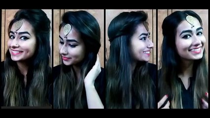Four 2 mins Indian hairstyles for short_medium_long hair _ DIY -