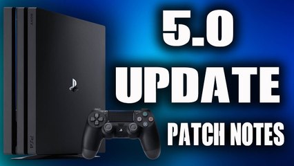 System Software 5.0 -- Control Your Notifications -- PS4