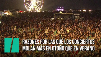 Razones por las que los conciertos molan más en otoño que en verano