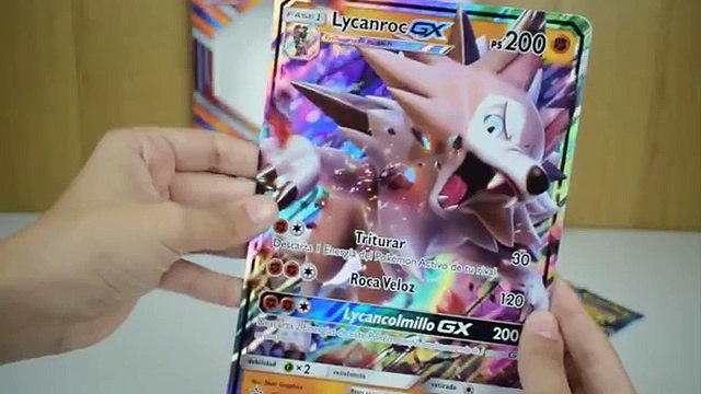 Apertura Caja Pokémon Lycanroc-GX - Juego Cartas Coleccionables: Evoluciones, Sol y Luna.