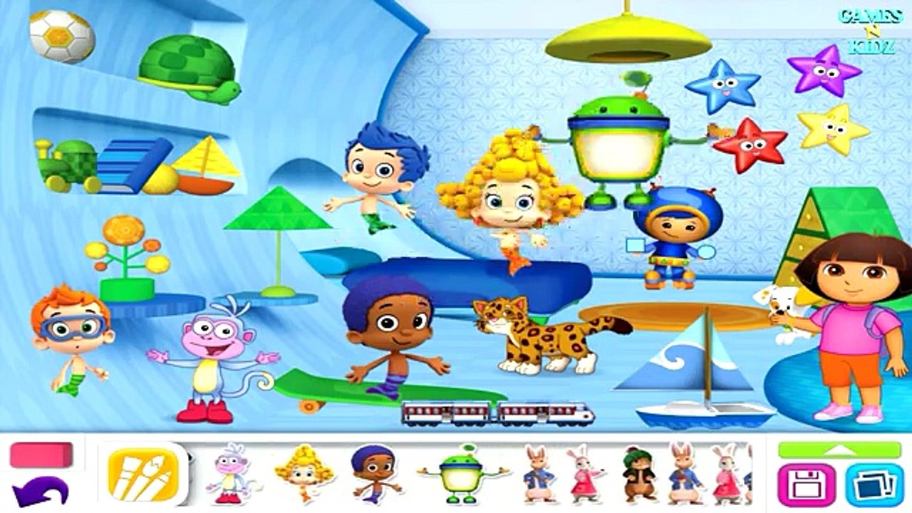 Bubble Guppies, Team Umizoomi, Dora Coloring Book - Draw & Play - Nick ...