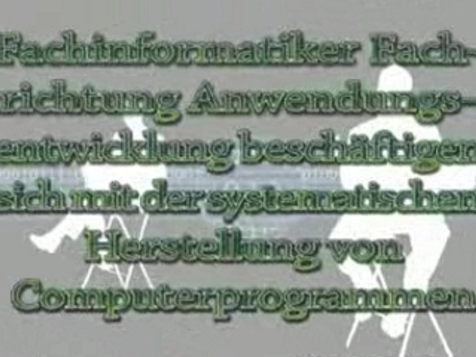 Fachinformatiker anwendungsentwicklung s
