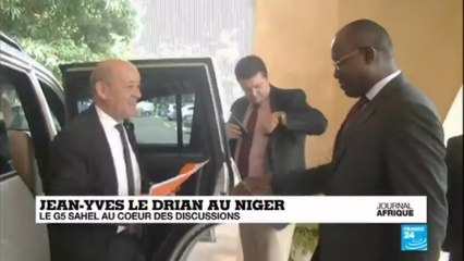 Jean-Yves Le Drian au Niger : le G5 Sahel au coeur des discussions