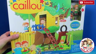 New Caillou TreeHouse Opening Reveiw with Rosie Leo Gilbert Playset Ruca