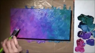 Acrylic Abstr Painting on Canvas - Speckled Pebbles - Inspiration Conspiracy Hop