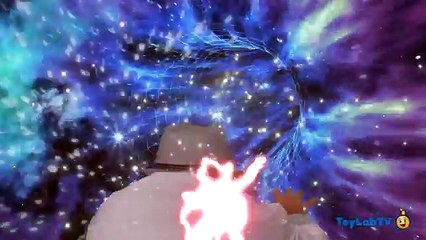 HULK APPEARS IN REAL LIFE! Professor Aaron Time Travels Gets Stuck, Fun Adventure Toy Video for Kids