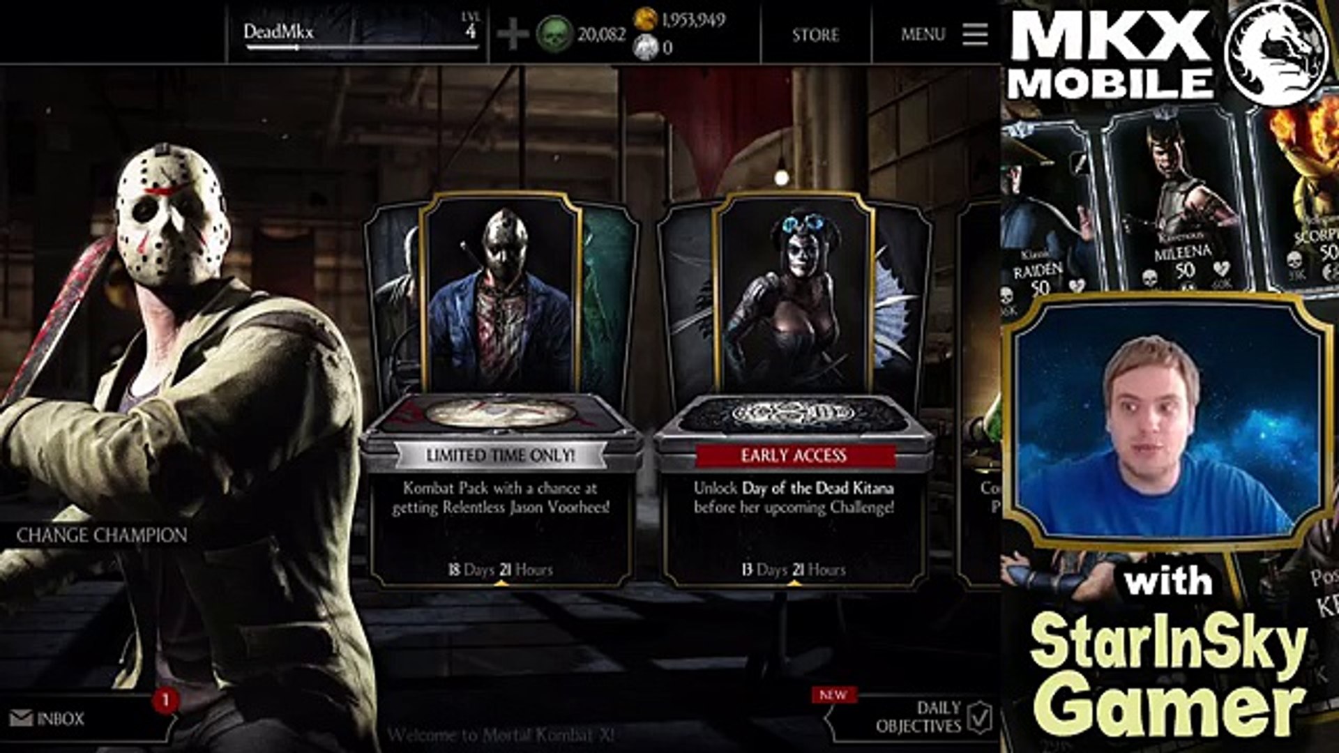 HUGE Relentless Jason Pack opening (MKX Mobile). What are the chances to  get him? - Vidéo Dailymotion