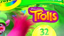 DreamWorks TROLLS Color BIGGIE and SMIDGE with Crayola Coloring and Activity Pad
