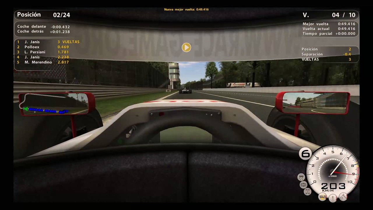 Carrera 2 - Monza Junior - F3000 - Race 07