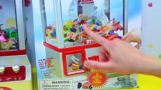CLAW MACHINE Surprise Toys Coin Game Fun Kids Challenge by DisneyCarToys