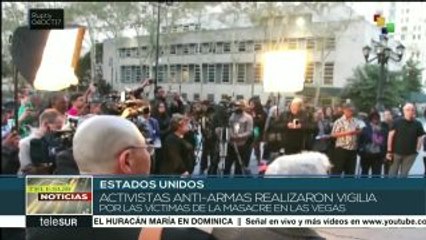 EE.UU.: realizan vigilia por las vítimas el tiroteo en Las Vegas