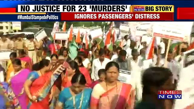 NCP Mocks Elphinston Stampede Victims, Netas & Workers Get Into Photo Ops