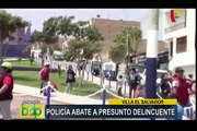 Villa el Salvador: policía abate a presunto delincuente