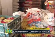 Cercado: allanan fábrica clandestina donde se elaboraban fideos con productos vencidos