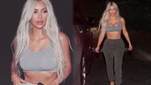 Kim Kardashian Goes Full Blonde For Kanye West