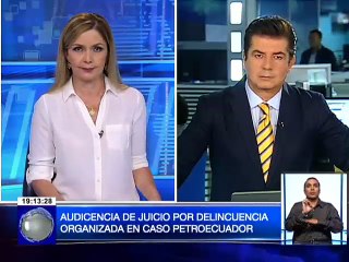 Audiencia de juicio por delincuencia organizada en Caso Petroecuador