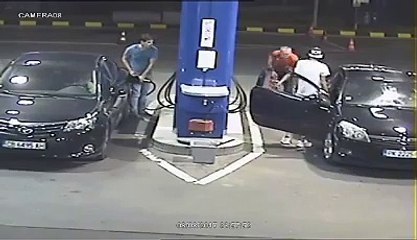 Smoking at gas station - reaction