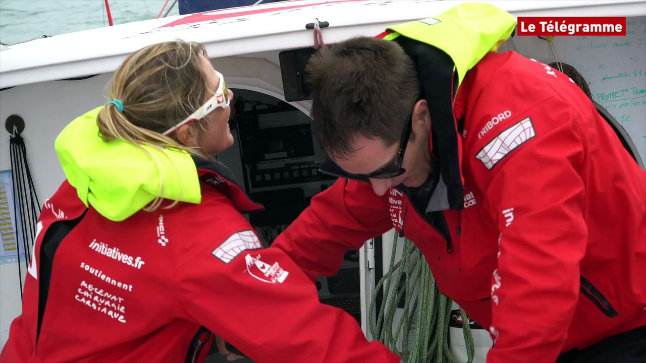 Lorient. Thomas Pesquet parraine le bateau de De Lamotte et Davies