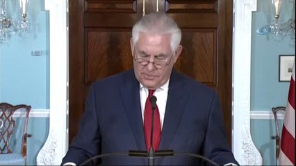 ABD Dışişleri Bakanı Tillerson: "Görevimden Ayrılmayı Hiç Düşünmedim"
