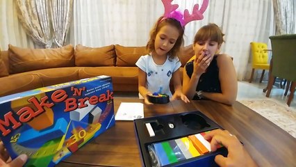 MAKE BREAK DUVAR ÖRME OYUNU, Eğlenceli çocuk videosu, toys unboxing