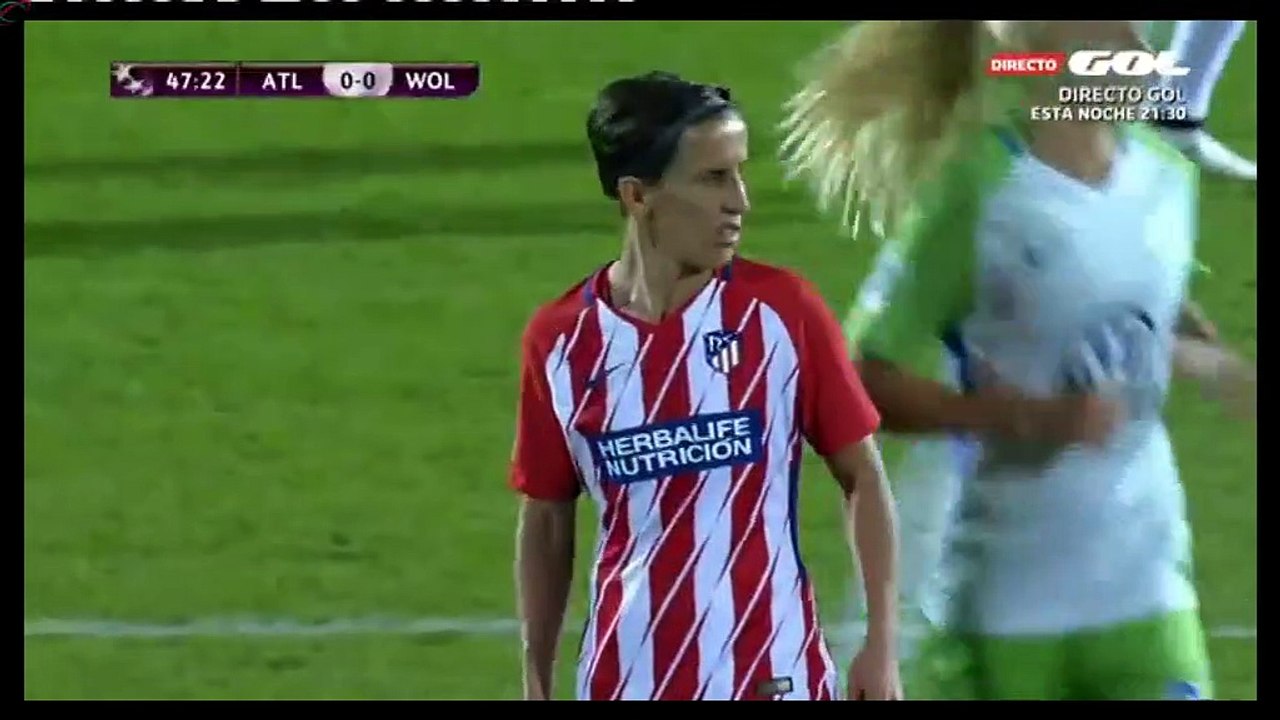 0-1 Pernille Harder Goal UEFA  Women's Champions League  Round 1 - 04.10.2017 Atlético Madrid (W...