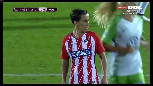 0-1 Pernille Harder Goal UEFA Women's Champions League Round 1 - 04.10.2017 Atlético Madrid (W...