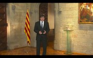 Discurs institucional de Carles Puigdemont