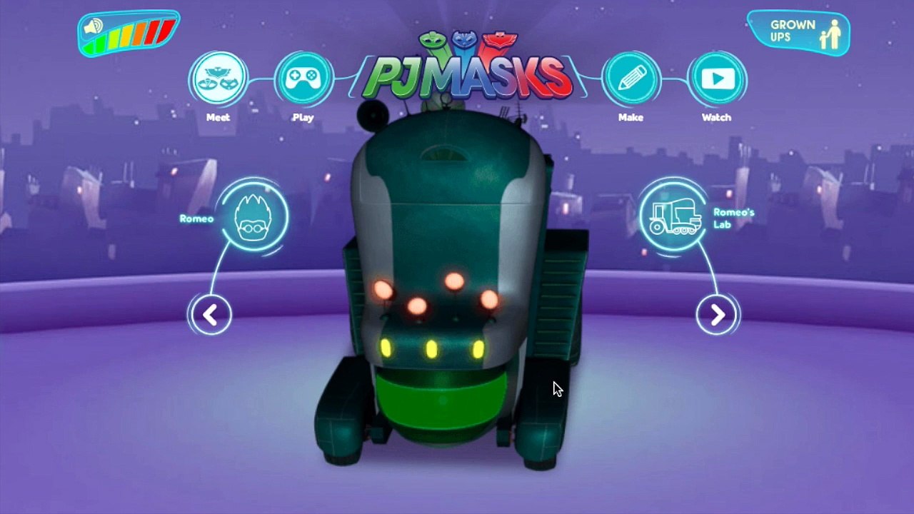 Lets Play PJ Masks Villain Game - Night Ninja, Romeo and Luna Girl