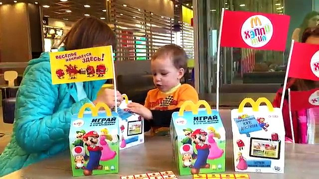 Хэппи Мил 2016 в МакДональдс: игрушки Супер Марио. Открываем набор Happy Meal с братьями Super Mario