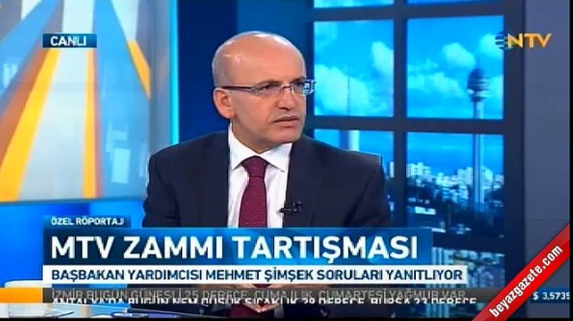 Mehmet Şimşek: Devlet durduk yere MTV zammı yapmaz