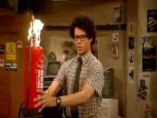 The IT Crowd - Maurice Moss - fire