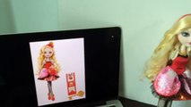How To Restyle Ever After High Apple White Doll Hair Tutorial - How To Curl Doll Hair