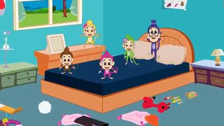 Five little monkeys jumping on the bed nursery rhyme collection by Little Buds