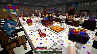 Minecraft Babies - FUNNEHS BIRTHDAY PARTY AT FNAF! (Minecraft Roleplay)