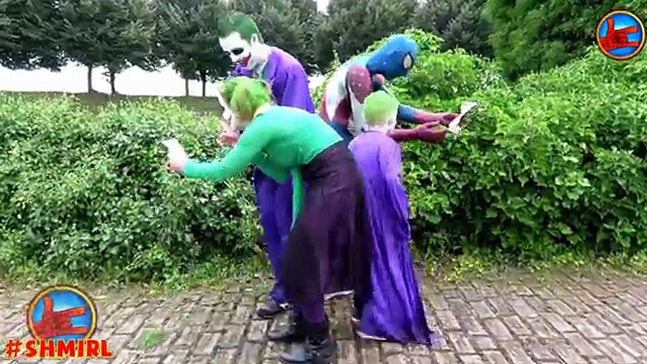 Bad Baby Joker vs Joker Mom TREASURE HUNT! w/ Captain Spiderman | Bad Baby Joker and Joker Family!