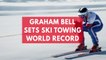 British skier Graham Bell sets fastest ski towing Guinness World Record