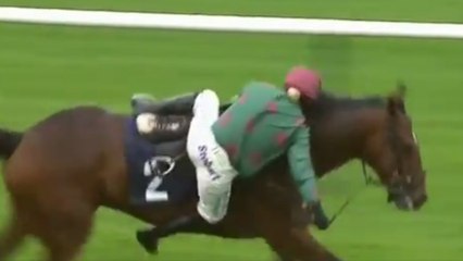 Female Jockey FALLS Off Her Horse Right at the Finish Line!