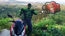SuperHeroes Motorcycle & Cars Compilation w/ Spiderman & Frozen Elsa, Hulk VS Joker & Superman IRL