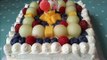 [Eng-Recipe] How to make Mixed Fruit & Cream Cake( 雜果忌廉蛋糕)