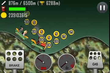 Hill climb racing: Alien Planet. 6836 meters with Kiddie Express