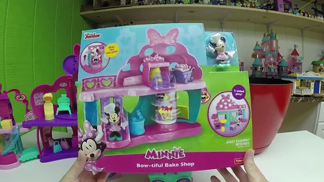 HUGE Surprise Egg Opening Disney Junior Minnie Mouse Toys Kids Video Fisher-Price Fabulous Mall