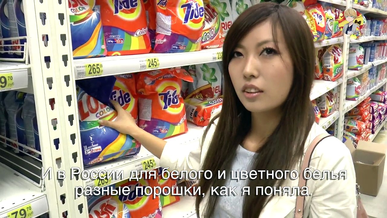 Японка Мики в Ашане. Сравнение Продуктов России и Японии
